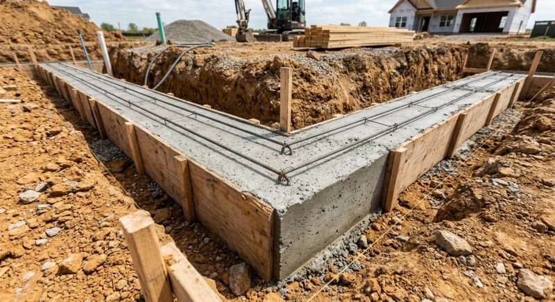 Foundation Footer Installation in Fredericksburg, VA